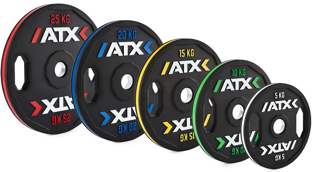 Picture of ATX® Color Stripes Gripper Plates 5 bis 25 kg, im internationalen Farbcode